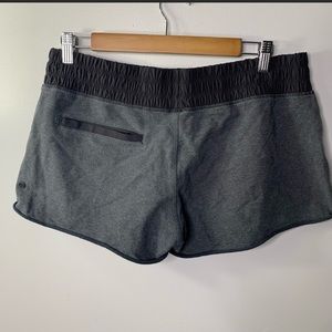 Lululemon charcoal gray sweat shorts